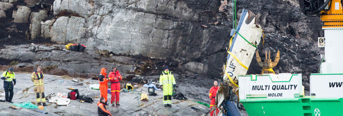 Stor ulykke med helikopter