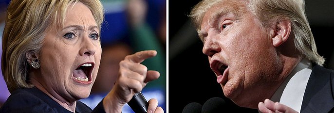 VINNERE: Hillary Clinton og Donald Trump gjør det best i nominasjons-valget i USA. Trolig er det de to som kjemper om å bli ny president.